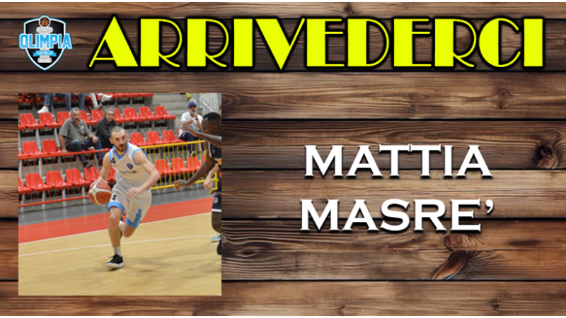 MATTIA MASRE’ AI SALUTI